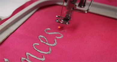 How to Embroider Letters with A Sewing Machine