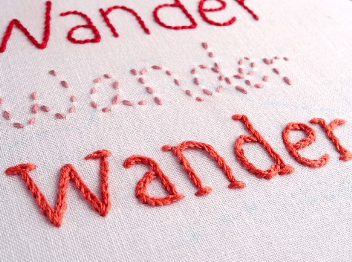 best hand lettered embroidery font