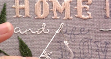 How to Hand Embroider Letters