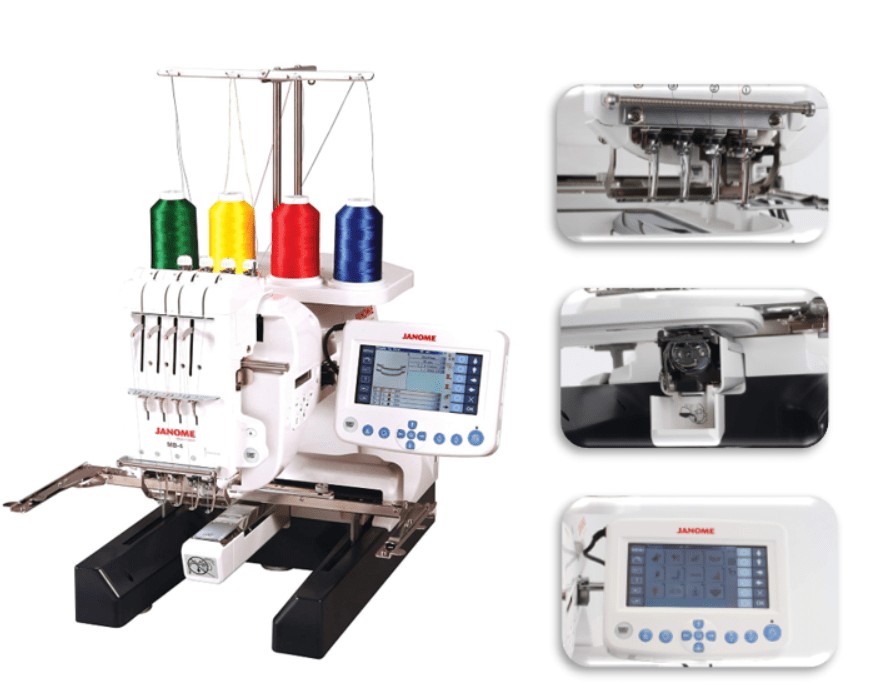 hat embroidery machine with sewing feature