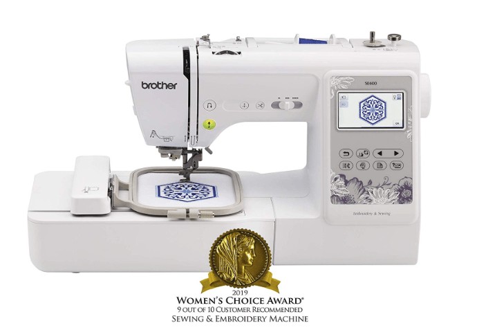 best computerized embroidery and sewing machine