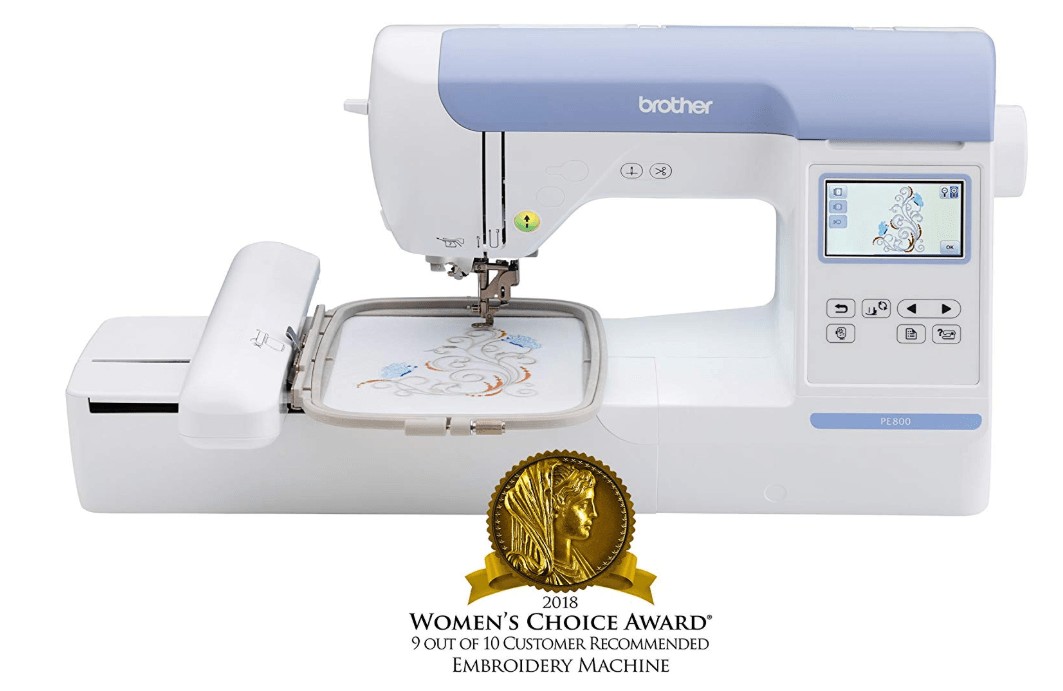 embroidery machine with large hoop
