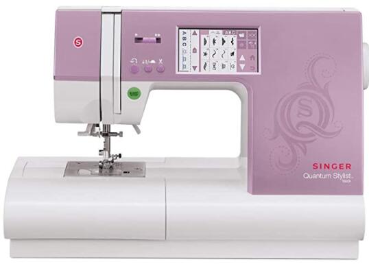 sewing machine with alphabet font