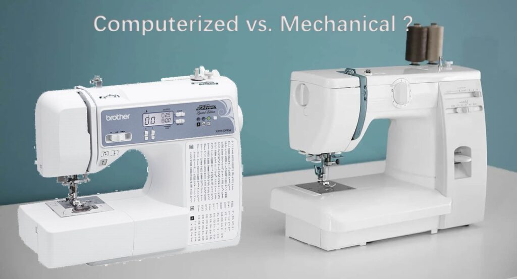 difference betweencomputerized or mechanical sewing machine
