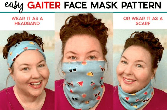 how to sew neck gaiter mask